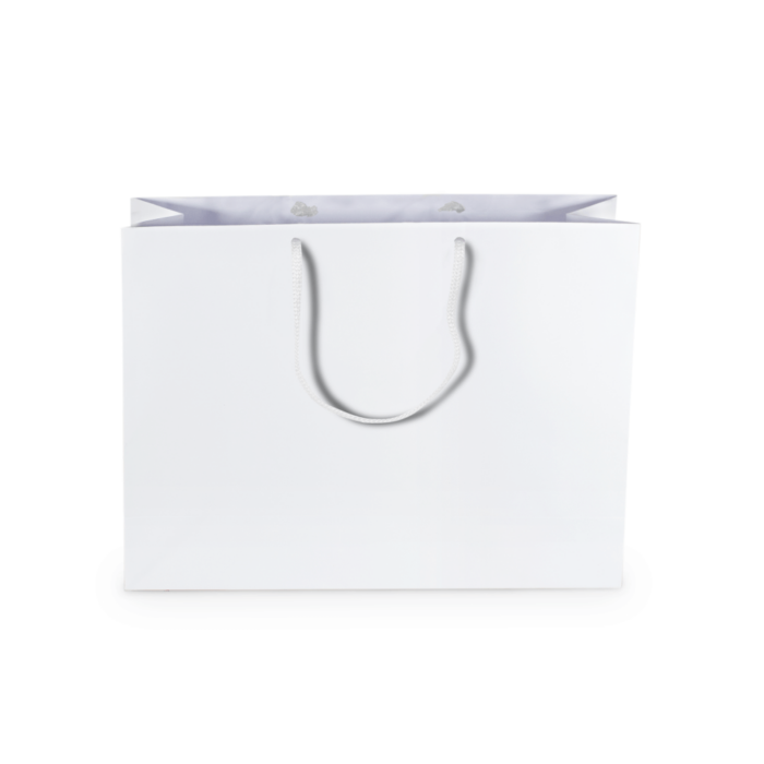 Sacola de Papel M1 Média Branca 36x28x11,5 cm (20 Unidades) - Image 2