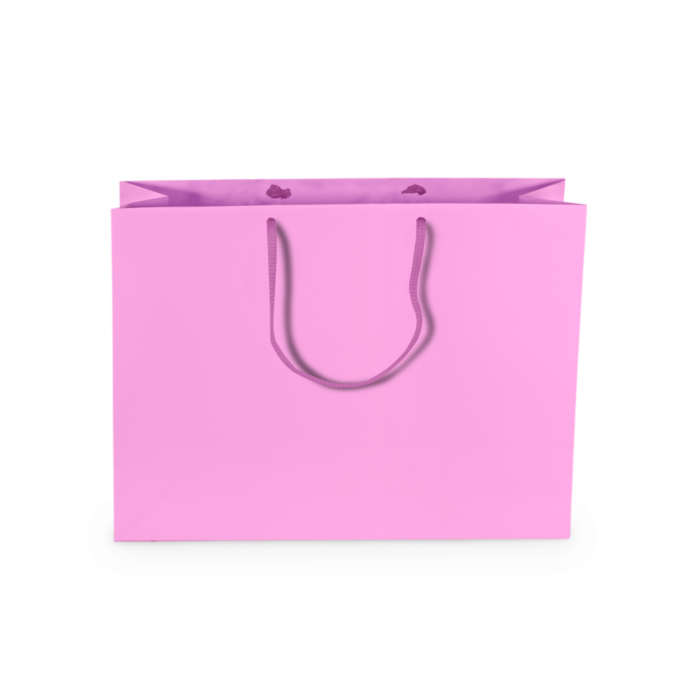 Sacola de Papel M1 Média Rosa 36x28x11,5 cm (20 Unidades) - Image 2