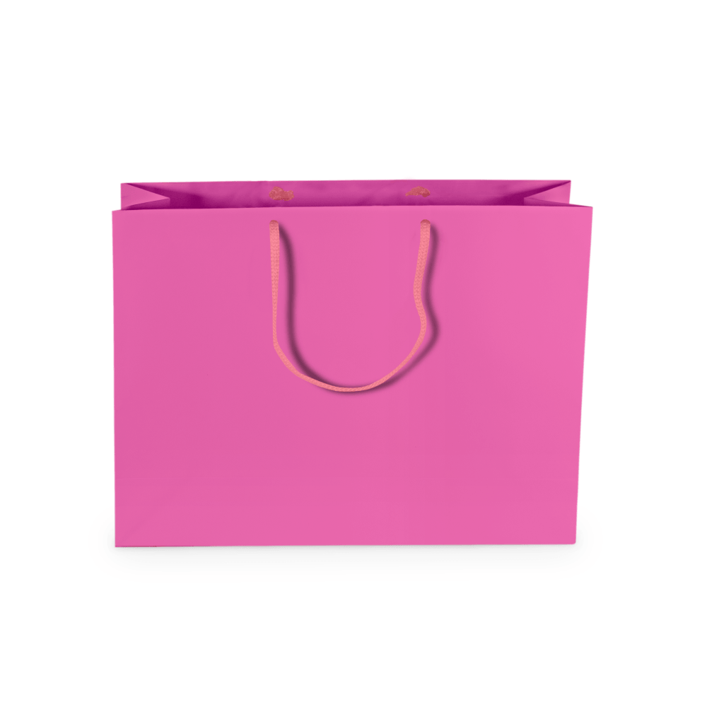 Sacola de Papel M1 Média Rosa 36x28x11,5 cm (20 Unidades) - Image 2