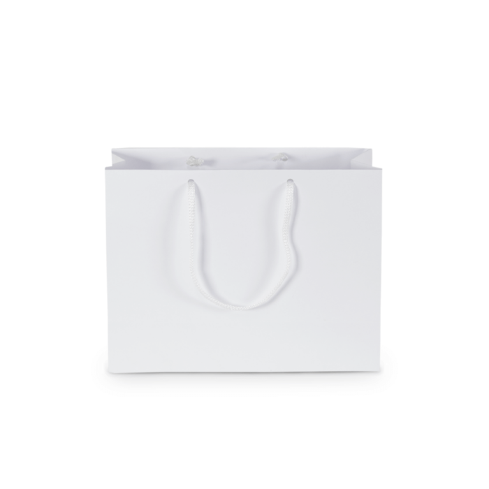 Sacola de Papel P1 Pequena Branca 22x17x9 cm (20 Unidades) - Image 2