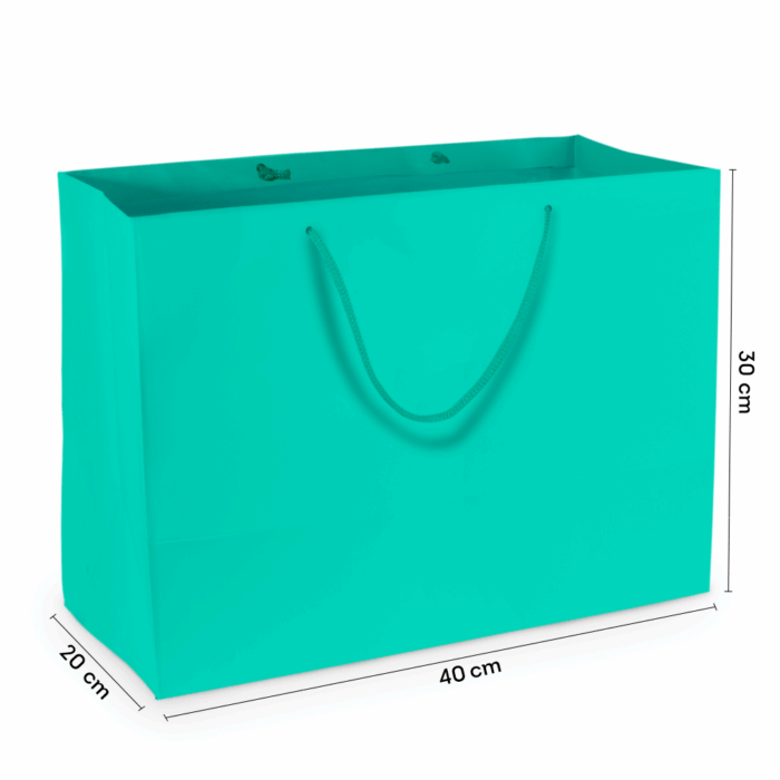 Sacola de Papel G1 Grande Tiffany 40x30x20 cm (10 Unidades)